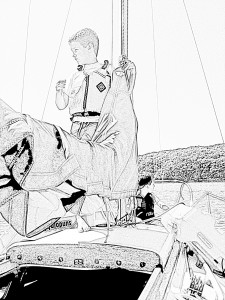 Me on a sailboat