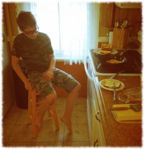 making lunch