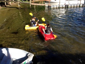 me and ben kayaking on monday.