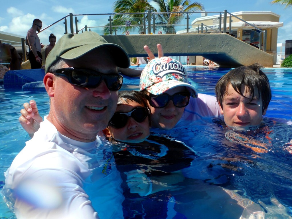 in the pool