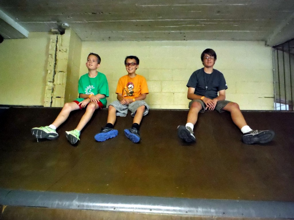 Mathew, Ben, and I, in the City Museum