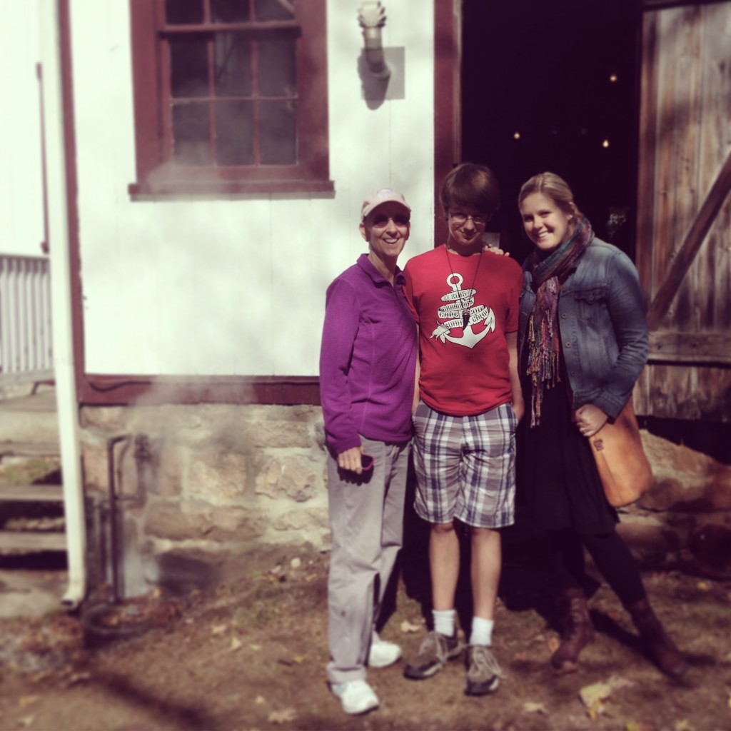 in front of the cider mill